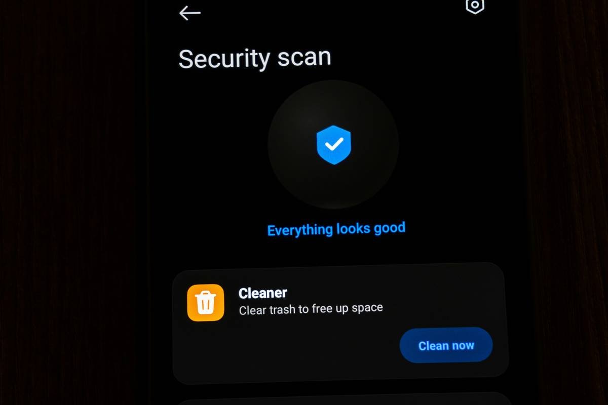 Side-by-side comparison of phishing email before and after applying advanced security settings